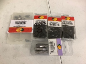 Lot of (5) Worm Weight and Sinker, E-Commerce Return, Sold as is