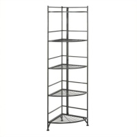 Xtra Storage 5 Tier Folding Metal Corner Shelf&nbsp;&nbsp;