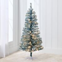 4ft Pre-lit Christmas Tree, Artificial Mini Tree Perfect for Kids, Apartments, Bedroom with Twinkling LED Lights