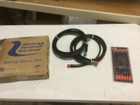 SeaStar Solutions O/B Hydraulic Steering Hose Kit 18' - HO5118 (pair), and a 6-piece Pick & Hook Set. Appear New