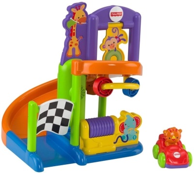 Fisher-Price Friendly Raceway Playset - Appears New 