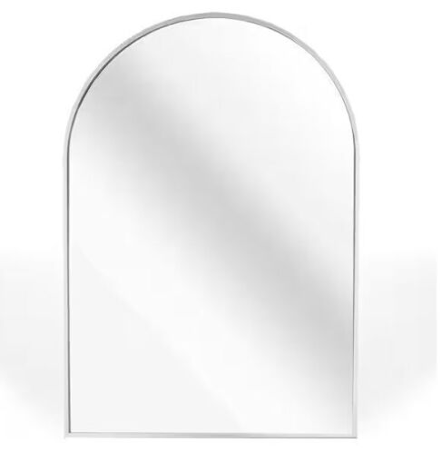 Metal Frame Modern Arch Wall Mirror, 24 in. W x 32 in. H