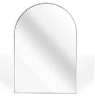 Metal Frame Modern Arch Wall Mirror, 24 in. W x 32 in. H