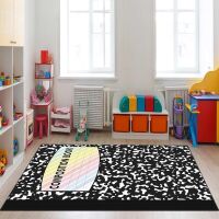 Large Composition Book Classroom Rug 7.5x12ft