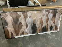 Framed Abstract Wall Art 32" x 71"