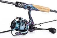 Souagyilang Chameleon Paint Spinning Fishing Rod Reel Combo
