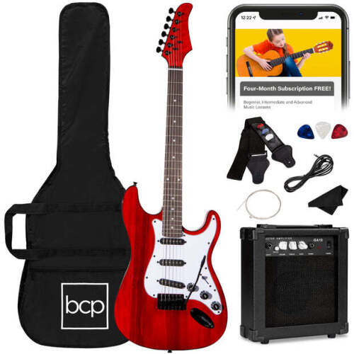 Beginner Electric Guitar Kit w/ Case, 10W Amp, Tremolo Bar - 39in 4.5 out of 5 stars, average rating value. Read 37 Reviews. Same page link. 4.5 (37) Write a re