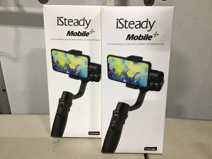 Lot of (2) Hohem iSteady Mobile Plus 3-Axis Handheld Stabilizing Gimbal For Smartphones