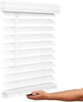 Lotus & Windoware Cordless 2-1/2 Inch Faux Wood Blinds, 35" x 72"