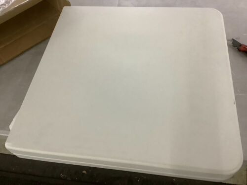 Portable Folding Plastic Dining Table w/ Handle, Lock - 4ft