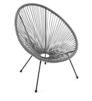 Woven Rope Patio Chairs, Set of 2