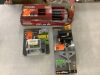 Lot of Husky 4500 sq. ft. Turbo Oscillating Sprinkler; Orbit B-hyve XD Bluetooth 2-Outlet Hose Watering Timer Sprinkler Timer & Mini Oscillator on Step Spike