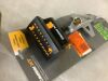 Lot of Husky 4500 sq. ft. Turbo Oscillating Sprinkler; Orbit B-hyve XD Bluetooth 2-Outlet Hose Watering Timer Sprinkler Timer & Mini Oscillator on Step Spike - 9