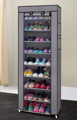 9 Tier Non-Woven Fabric Shoe Rack