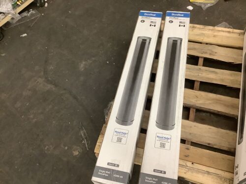 Lot of (2) DuraVent DuraBlack Stove Pipe 6in. Diameter X 48in. Single Wall Black Stove Pipe