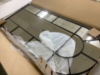 Arched Windowpane Mirror 24" x 55"