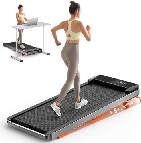 TREAFLOW Walking Pad Treadmill with Incline, 2.5HP