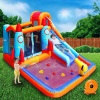 MEIOUKA Kids Inflatable Bounce House with Blower, Water Slide, Pool Splash, Water Gun