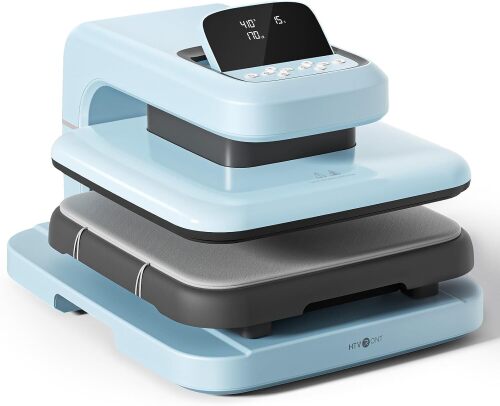 HTVRONT Auto Heat Press 2 - Heat Press Machine for T Shirts with Adjustable Pressure & Higher Heating Height, Heats Up Fast & Evenly Heat Press 15x15 for HTV, Sublimation, Heat Transfer Projects