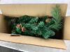 Set of 2 Pre-Lit Pathway Christmas Trees w/ Pine Cones, Timer - 24.5in - 3