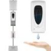 VEVOR Automatic Hand Dispenser with Stand, Signboard & Tissue Box, 55"-63" Height Adjustable