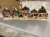 Pre-Lit Wooden Christmas Village, Winter Mantel Decor w/ 20 LED Lights - 3