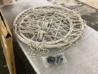 Cotton Macrame Hammock Hanging Chair Swing, Handwoven w/ Backrest