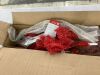 4.5' Pre-Lit Artificial Red Christmas Tree w/ Incandescent Lights - 3