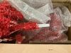 4.5' Pre-Lit Artificial Red Christmas Tree w/ Incandescent Lights - 4