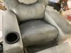 Push Back Microfiber Kids Recliner Chair with Footrest and Cup Holder - 2
