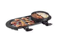 VEVOR Aluminum Alloy 2 in 1 Electric BBQ Grill and Hot Pot 72 sq. in.
