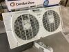 Comfort Zone 9 in. Electric Twin Window Fan with 3 Fan Speeds, Quiet Setting - 2