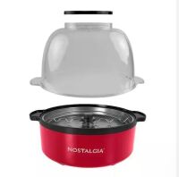 Nostalgia 750-Watt 192 oz. Stainless Steel Stirring Popcorn Machine - Red