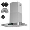 Velivi 30 in. 900CFM Smart Convertible Ductless Wall Mount Range Hood in Stainless Steel with Gesture Sensing, Remote Control