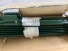 Metal U-Channel Fence Post Green 4 Feet, Pack of 10 - 3