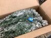 6' Snow Flocked Artificial Pine Christmas Tree w/ Foldable Metal Base - 3