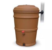 EarthMinded RainStation 45 Gal. Terracotta Rain Barrel with Diverter