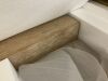 Alaterre Furniture Woodstock 40 in. Rectangle Console Table with Brushed Driftwood Legs and Metal Inset - 5