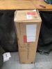 Pre-Lit Red Flocked Artificial Pine Christmas Tree w/ White Lights 4.5ft - 2