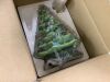 Pre-Lit Ceramic Tabletop Christmas Tree with Lights- 15in - 5