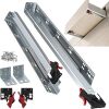 ToBeGreat 6 Pair Undermount Drawer Slides 21 Inch 80 lb Load Capacity Soft Close Full Extension Ball Bearing Hidden Bottom Mount Rails Locking Devices Concealed Runners(with Bracket)