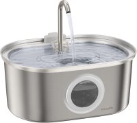 PawsPik Stainless Steel Faucet w/ 8-Pack of Replacement Filters