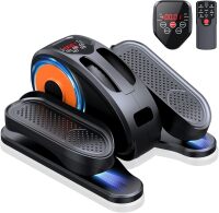 Under Desk Elliptical Machine, Ellipse Leg Exerciser as Seen on Tv for Seniors Fully Assembled, Quiet & Portable Electric Seated Pedal Exerciser with Remote Control & 12 Adjustable Speeds