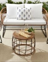 Wicker Outdoor Couch and Table Set