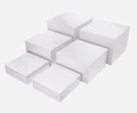 6PCS Buffet Risers, Food Risers for Buffet Table, Display Stand Shelf for Catering Dessert Collectibles Jewelry Figures Show'