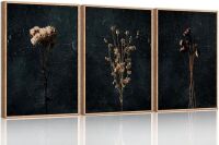 Floral Framed Canvas Wall Art Set 36" x 24"