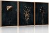 Floral Framed Canvas Wall Art Set 36" x 24"