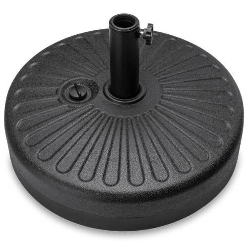 Plastic Patio Umbrella Base Pole Holder Accessory w/ Adjustable Knob&nbsp;