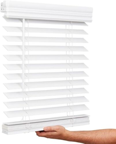 Lotus & Windoware Cordless 2 Inch Faux Wood Blind, 34" Wide x 60" Long