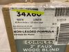 Lotus & Windoware Cordless 2 Inch Faux Wood Blind, 34" Wide x 60" Long - 5